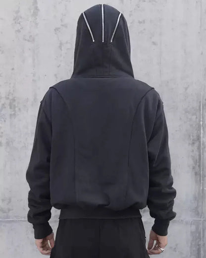 City Chic Masked Hoodie -  cotton hoodie - Masked Hoodie for Urban Style Enthusiasts