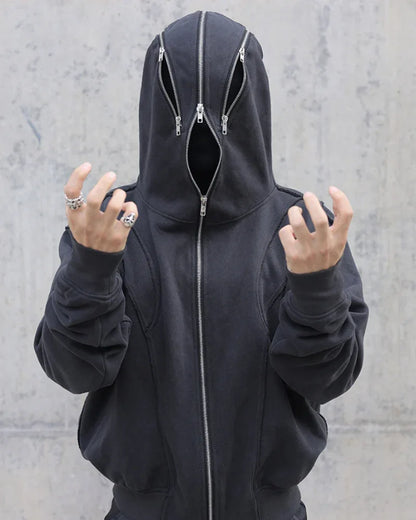 City Chic Masked Hoodie - masked hoodie - Masked Hoodie for Urban Style Enthusiasts