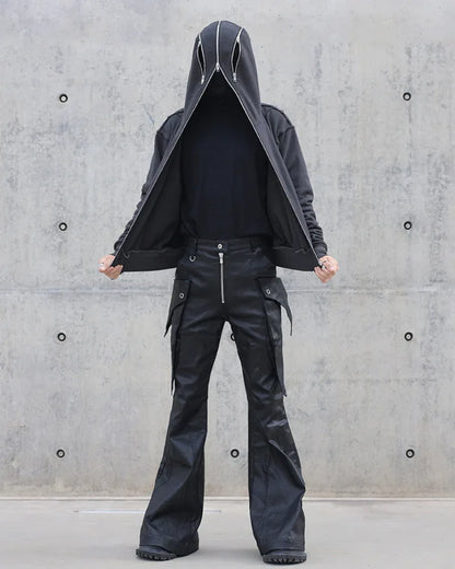 City Chic Masked Hoodie -  techwear - Masked Hoodie for Urban Style Enthusiasts
