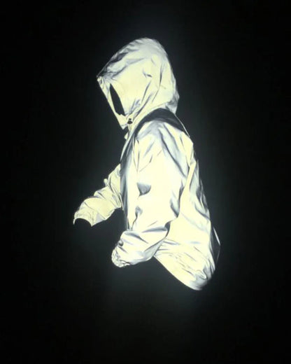 City Glow Tech Jacket -  hooded jacket - Urban Reflective Tech Jacket for Style and Comfort