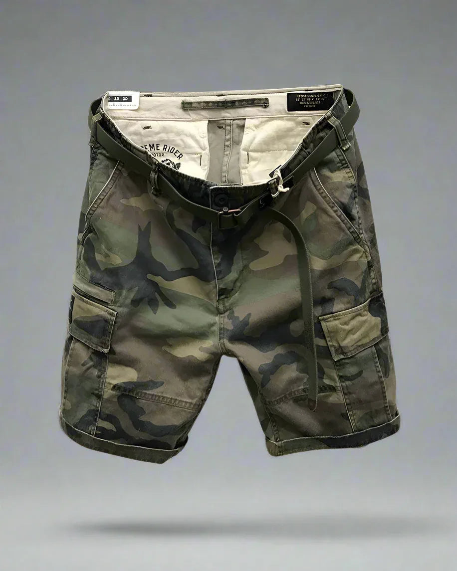 City-Ready Camo Cargo Shorts - camo shorts - Camo Cargo Shorts for Outdoor Adventures