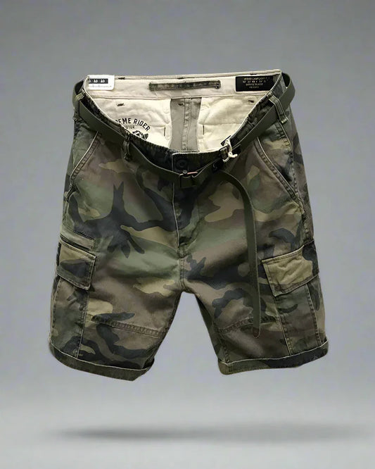 City-Ready Camo Cargo Shorts - camo shorts - Camo Cargo Shorts for Outdoor Adventures