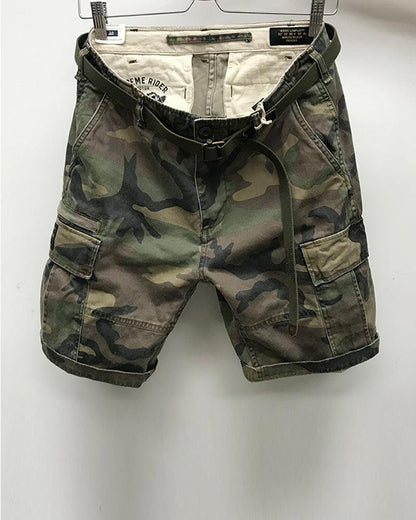 City-Ready Camo Cargo Shorts -  durable cargo shorts - Camo Cargo Shorts for Outdoor Adventures