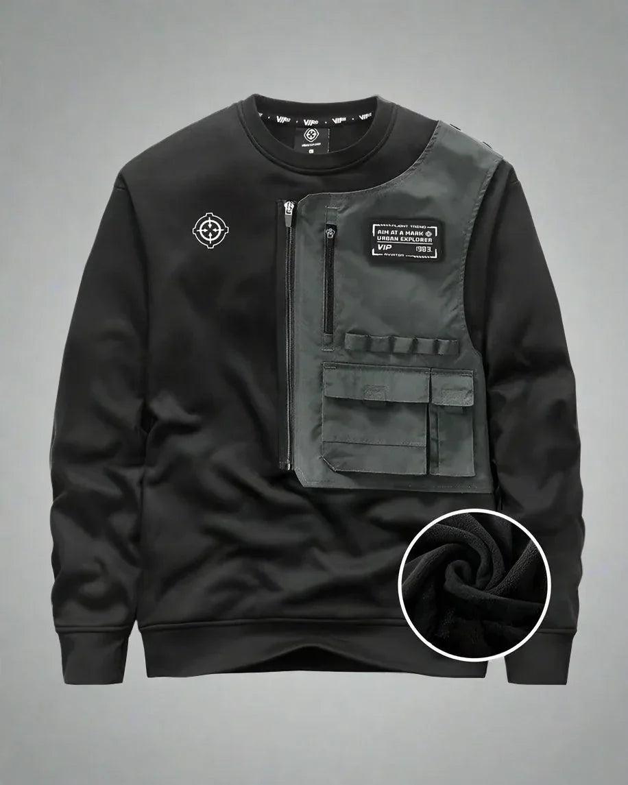 City Ready Layered Hoodie -  daily wear - Layered Hoodie for Stylish Everyday Comfort
