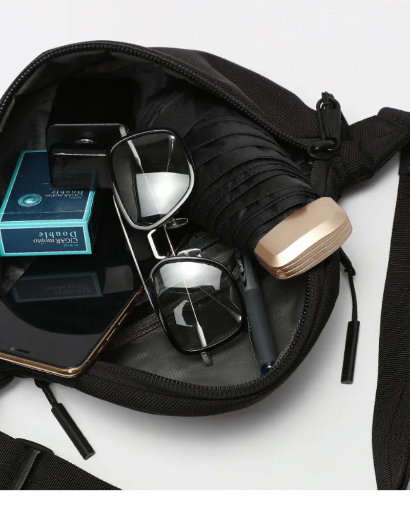 City-Ready Performance Sling - soft nylon bag - Sling Bag for Streetwear & Techwear Enthusiasts