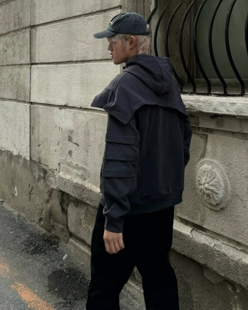 City Ready Tactical Hoodie -  black hoodie - Versatile Tactical Hoodie for Urban Adventures