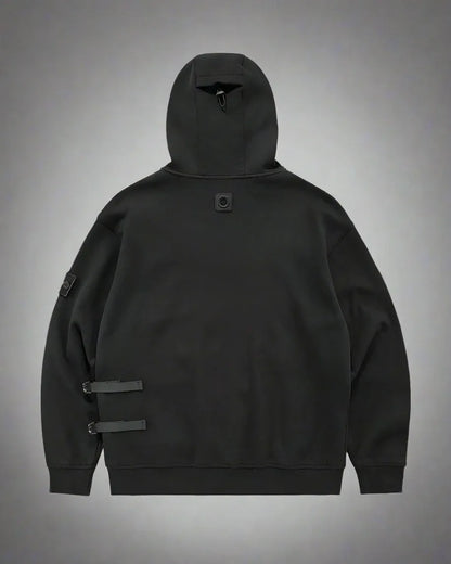 City-Ready Tactical Layered Hoodie -  black hoodie - City-Ready Tactical Layered Hoodie for Comfort