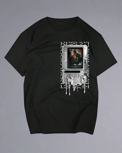 City Spirit Cotton Tee - cotton tee - Futuristic Techwear Cotton Tee in Black