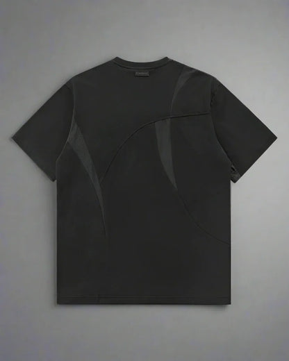 City Style Geometric Tee -  black t-shirt - City Style Geometric Tee for Daily Wear