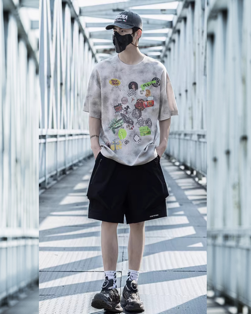 City Vibes Graffiti Tee - graffiti tee - Urban Style Graffiti Graphic T-Shirt