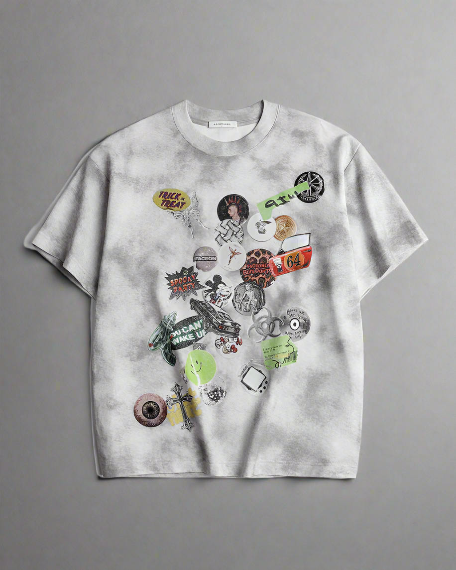 City Vibes Graffiti Tee -  tie-dye streetwear - Urban Style Graffiti Graphic T-Shirt