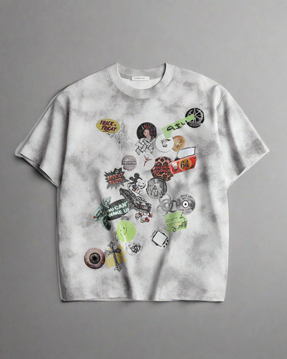 City Vibes Graffiti Tee -  tie-dye streetwear - Urban Style Graffiti Graphic T-Shirt