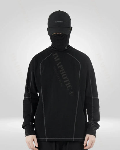 Classic Black Cotton Sweatshirt -  comfortable sweatshirt - Classic Black Cotton Sweatshirt for Men