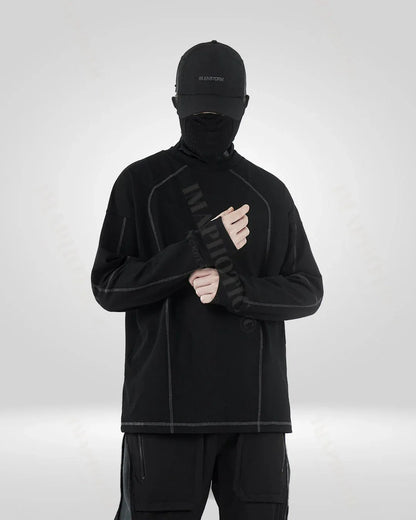 Classic Black Cotton Sweatshirt - men's sweatshirt - Classic Black Cotton Sweatshirt for Men
