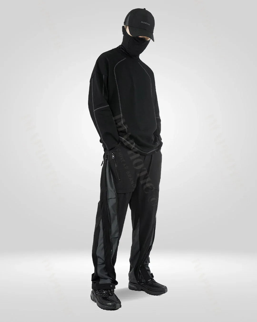 Classic Black Cotton Sweatshirt -  round neck - Classic Black Cotton Sweatshirt for Men