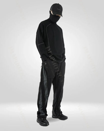 Classic Black Cotton Sweatshirt -  round neck - Classic Black Cotton Sweatshirt for Men