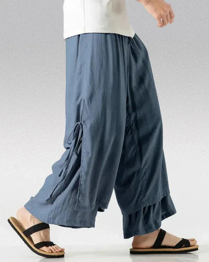 Classic Cotton Hakama Pants -  relaxed fit - Classic Cotton Hakama Pants for Unmatched Style