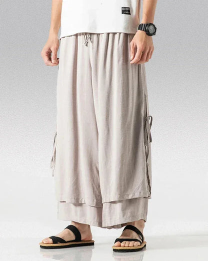 Classic Cotton Hakama Pants - hakama pants - Classic Cotton Hakama Pants for Unmatched Style