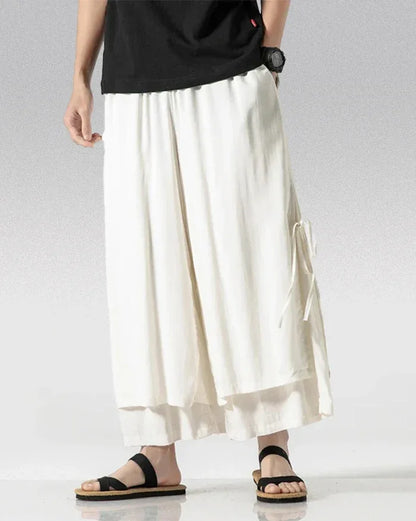 Classic Cotton Hakama Pants - hakama pants - Classic Cotton Hakama Pants for Unmatched Style