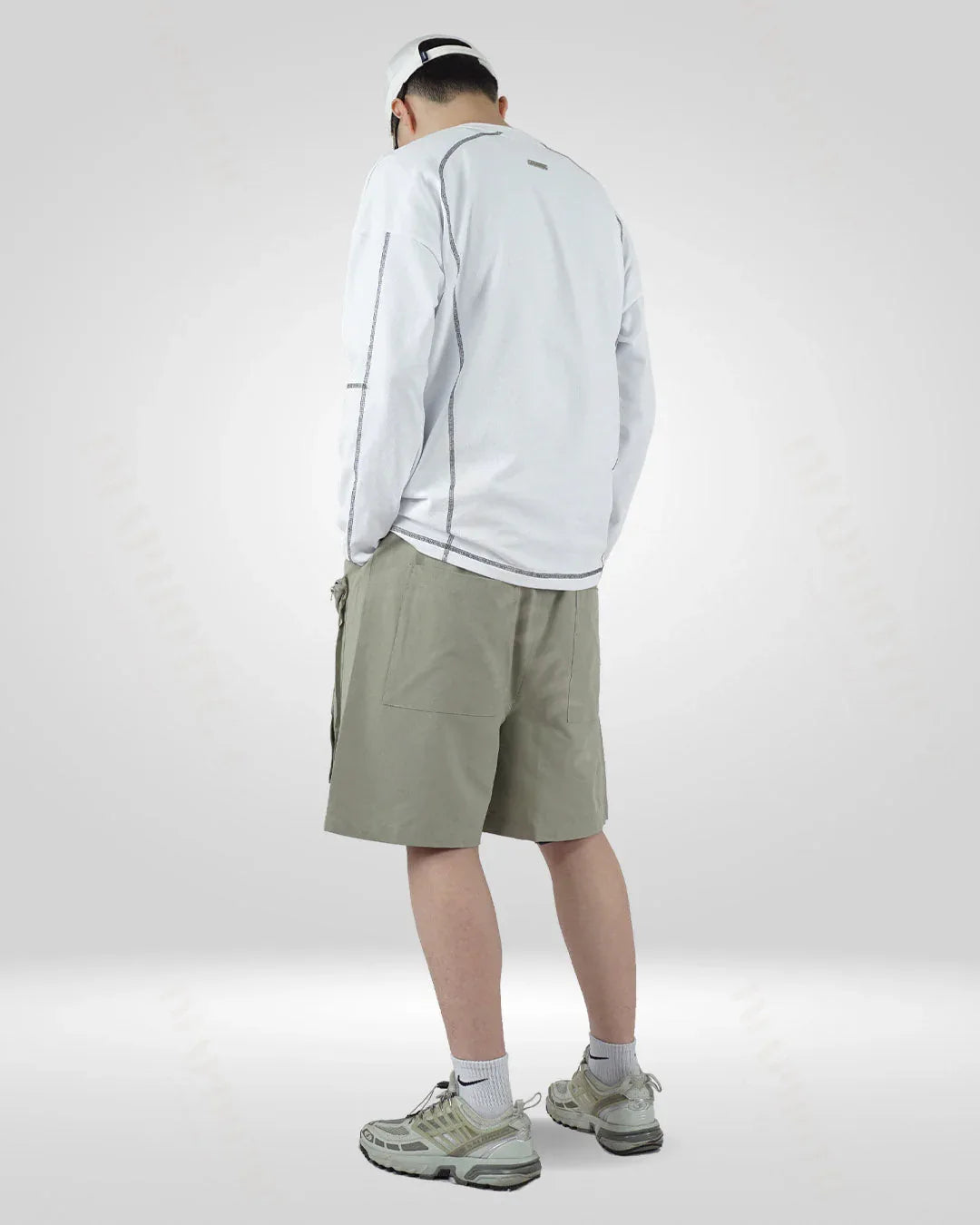 Classic White Cotton Crew Sweatshirt -  crew neck - Classic White Cotton Crew Sweatshirt for Men