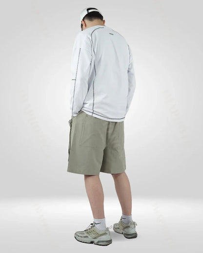 Classic White Cotton Crew Sweatshirt -  crew neck - Classic White Cotton Crew Sweatshirt for Men