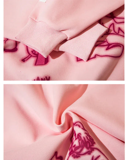 Colorful Cartoon Style Hoodie -  breathable fabric - Colorful Cartoon Style Hoodie for Everyday Wear