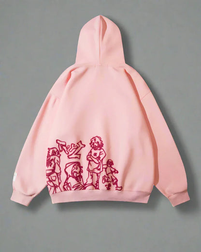 Colorful Cartoon Style Hoodie -  streetwear - Colorful Cartoon Style Hoodie for Everyday Wear