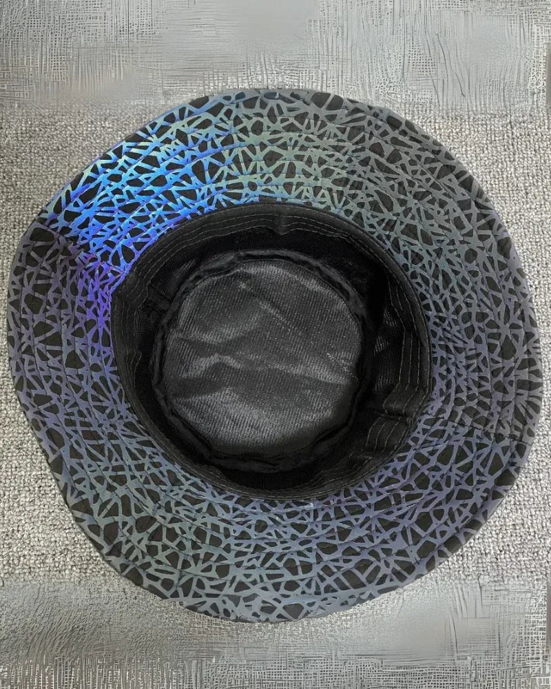 Colorful Reflective Rainbow Bucket -  day and night wear - Rainbow Reflective Bucket Hat for Stylish Looks