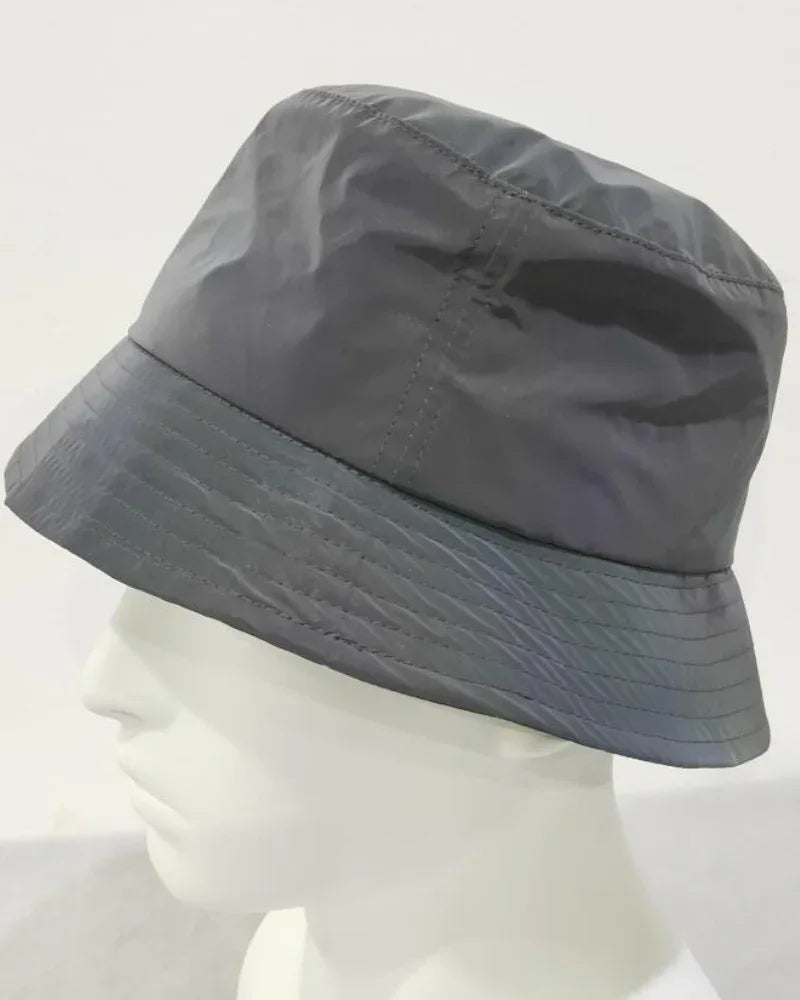 Colorful Reflective Rainbow Bucket -  fashion - Rainbow Reflective Bucket Hat for Stylish Looks