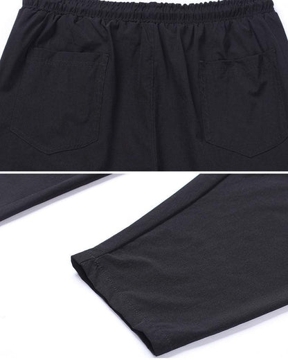 Cool Comfort Ankle Tech Pants -  ice silk - Lightweight Ice Silk Ankle Tech Pants for Summer