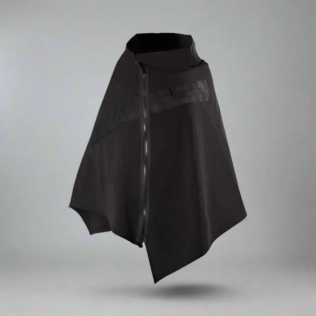 Cosmic Noir Samurai Cape - edgy style clothing - Cosmic Noir Samurai Cape for Edgy Style