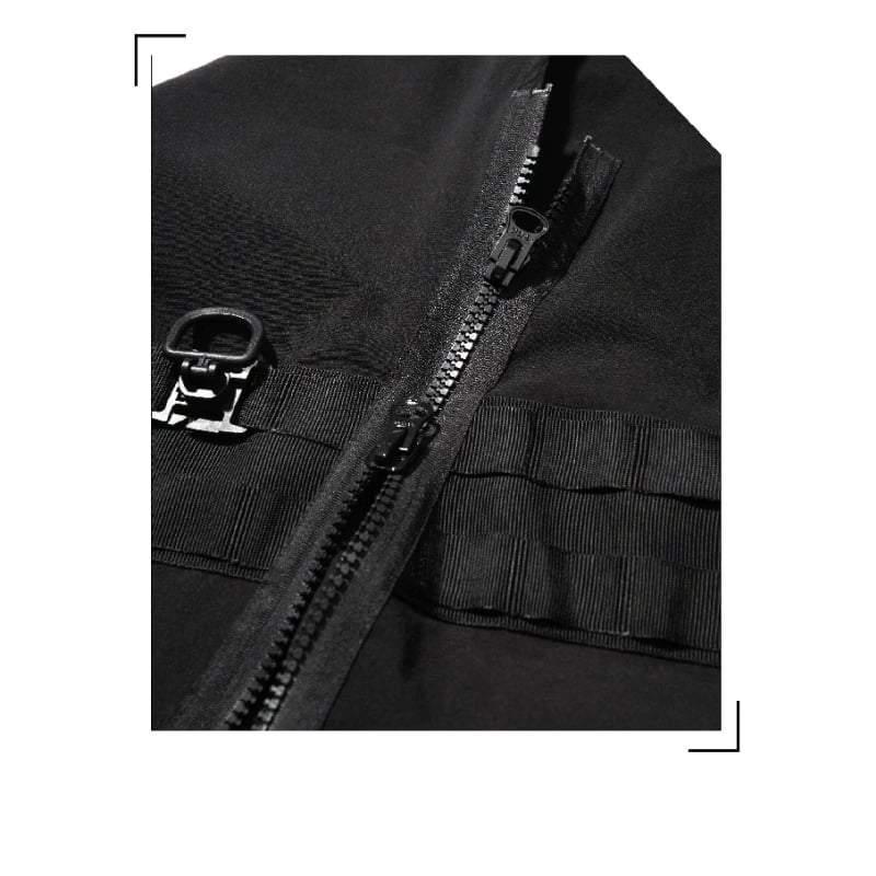 Cosmic Noir Samurai Cape -  layering cape - Cosmic Noir Samurai Cape for Edgy Style