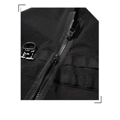 Cosmic Noir Samurai Cape -  layering cape - Cosmic Noir Samurai Cape for Edgy Style