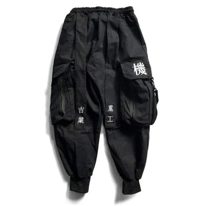 Covert Black Cargo Pants -  cotton blend pants - Urban Black Cargo Pants for Comfort and Style