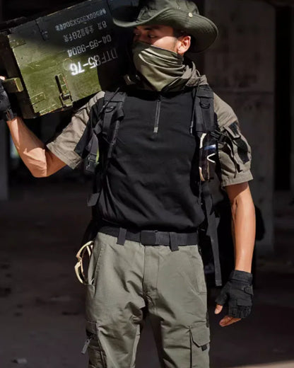 Covert Camo Tactical Tee -  tactical tee - Tactical Camo Tee for Outdoor Adventures