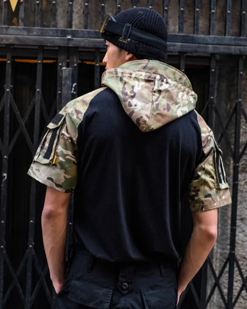 Covert Camo Tactical Tee -  tactical tee - Tactical Camo Tee for Outdoor Adventures