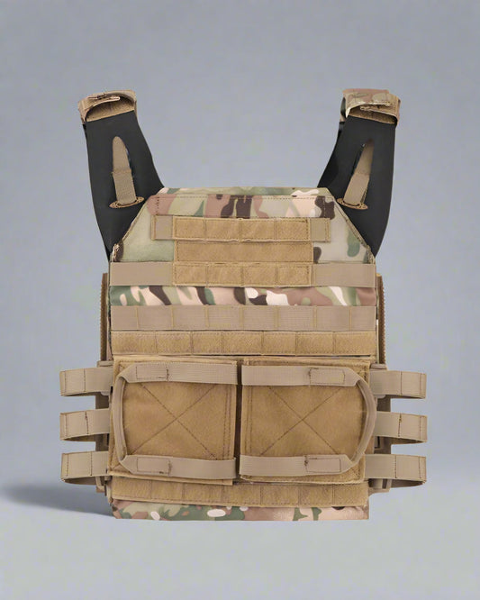 Covert Camouflage Tactical Gear - adjustable tactical vest - Lightweight Camouflage Tactical Gear Vest