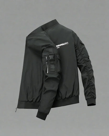 Covert City Bomber Jacket -  black jacket - Covert City Black Bomber Jacket for Urban Style