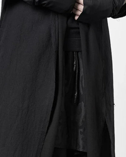 Covert Tech Ninja Cloak -  black cloak - Futuristic Black Techwear Ninja Cloak for Urban Style