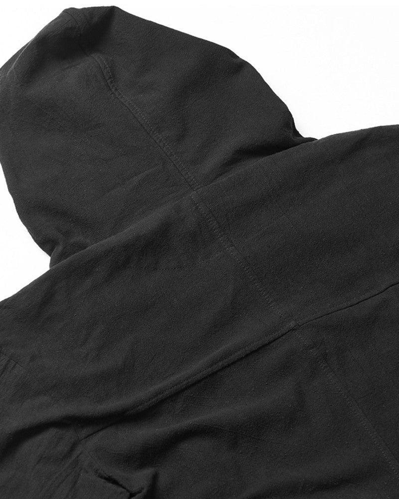 Covert Tech Ninja Cloak -  urban fashion - Futuristic Black Techwear Ninja Cloak for Urban Style