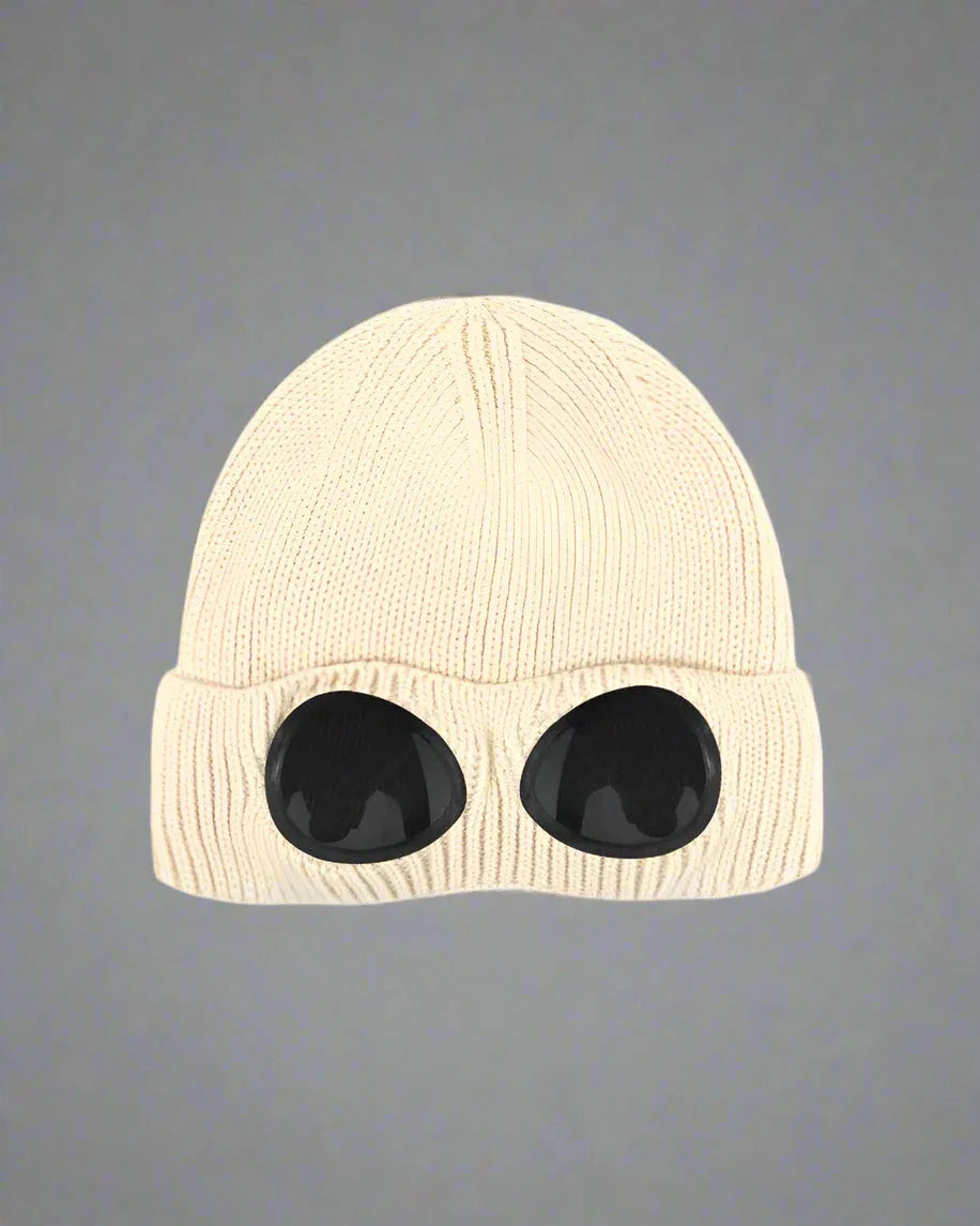 Cozy Aviator Beanie with Goggles - stylish techwear beanie - Cozy Aviator Beanie with Goggles for All