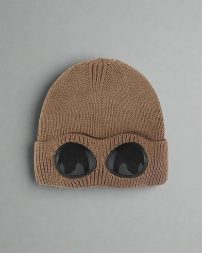 Cozy Aviator Beanie with Goggles - techwear-core - Cozy Aviator Beanie with Goggles for All