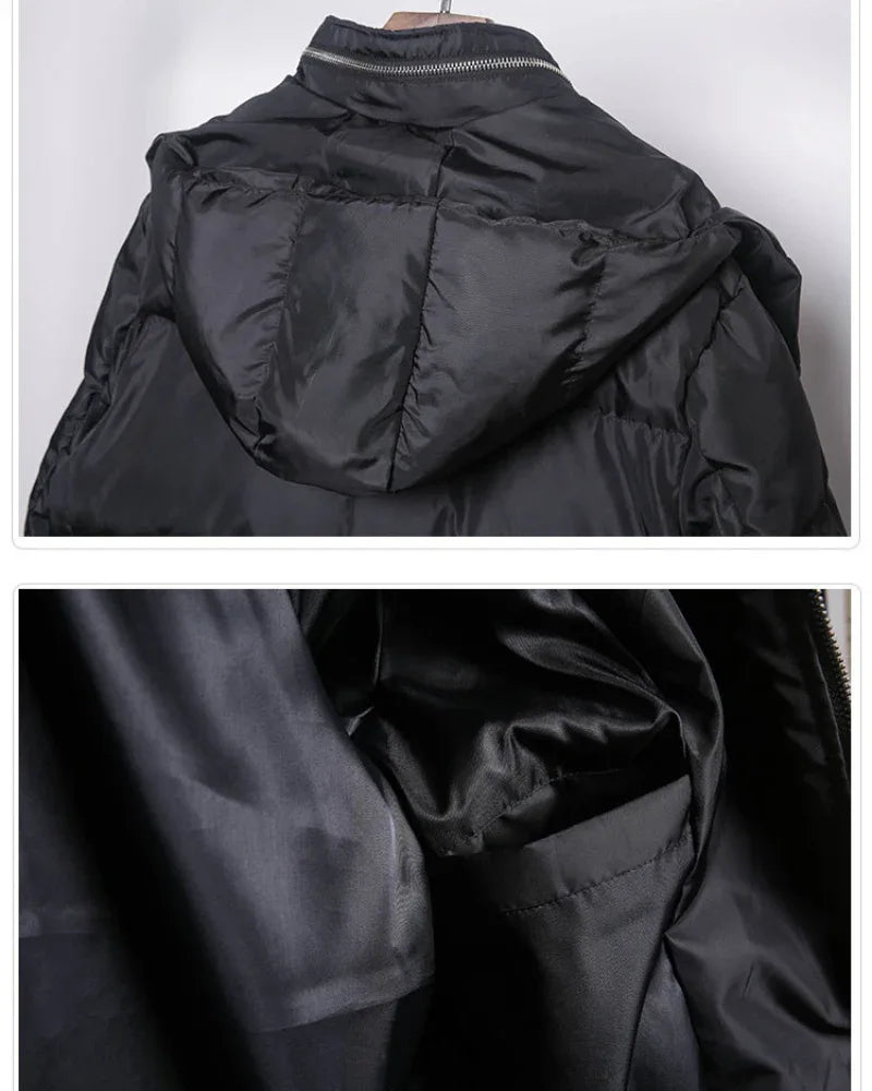 Cozy Cargo Winter Jacket - cargo jacket - Cozy Cargo Long Winter Jacket for Comfort