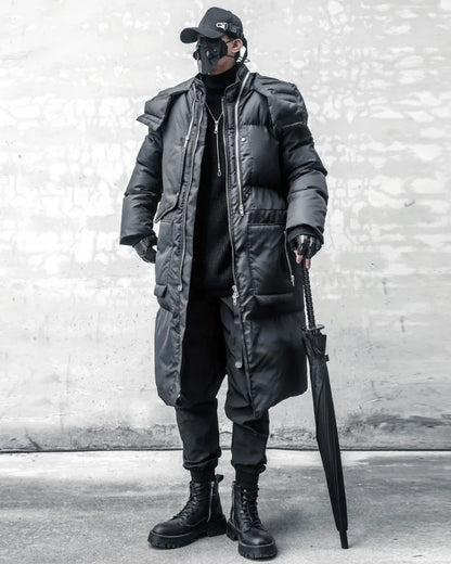 Cozy Cargo Winter Jacket -  comfortable winter jacket - Cozy Cargo Long Winter Jacket for Comfort