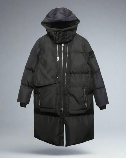 Cozy Cargo Winter Jacket -  stylish jacket - Cozy Cargo Long Winter Jacket for Comfort