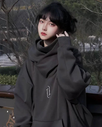 Cozy Chic Neck Hoodie -  fashion hoodie - Cozy Chic Neck Hoodie for Warmth and Style