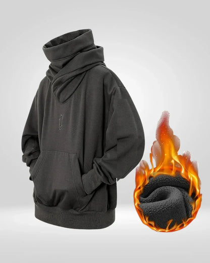 Cozy Chic Neck Hoodie - turtleneck hoodie - Cozy Chic Neck Hoodie for Warmth and Style