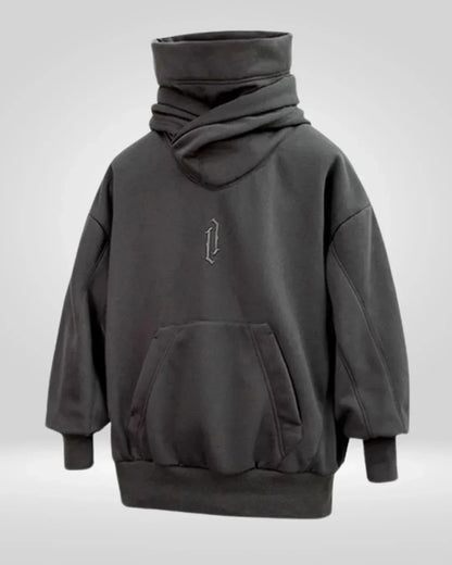 Cozy Chic Neck Hoodie -  winter fashion - Cozy Chic Neck Hoodie for Warmth and Style