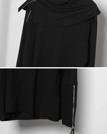 Cozy High Collar Hoodie -  high collar - Cozy High Collar Hoodie for Every Occasion
