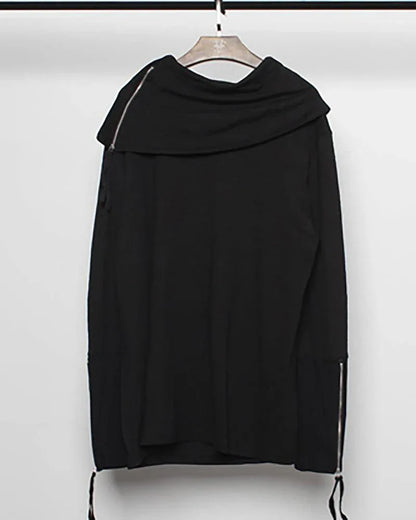 Cozy High Collar Hoodie - hoodie - Cozy High Collar Hoodie for Every Occasion
